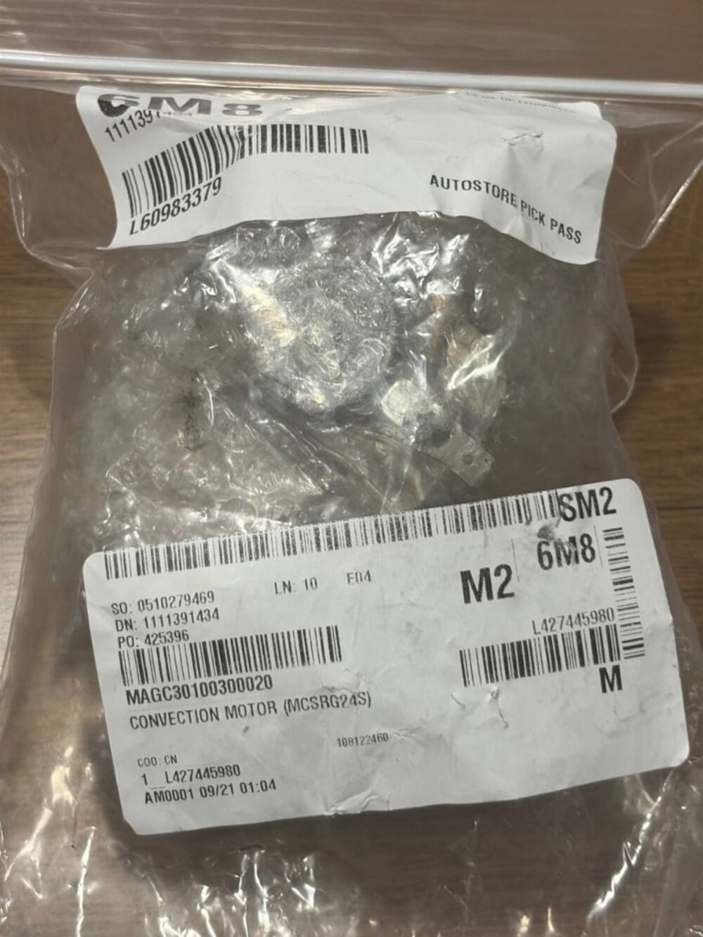 30100300020 / MAGC30100300020 fan motor Magic chief BRAND NEW